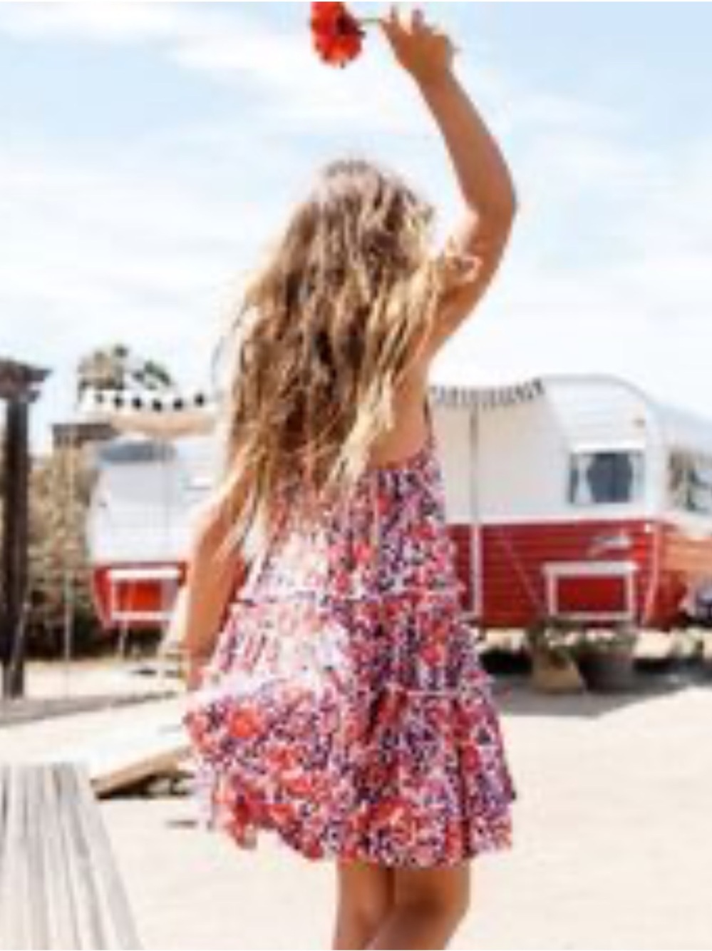 Billabong floral girls ruffle strap summer dress Small